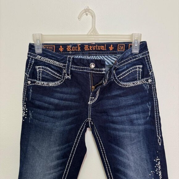 Rock Revival Women's May Skinny Jean Style E834353L Size 28 - Picture 9 of 10